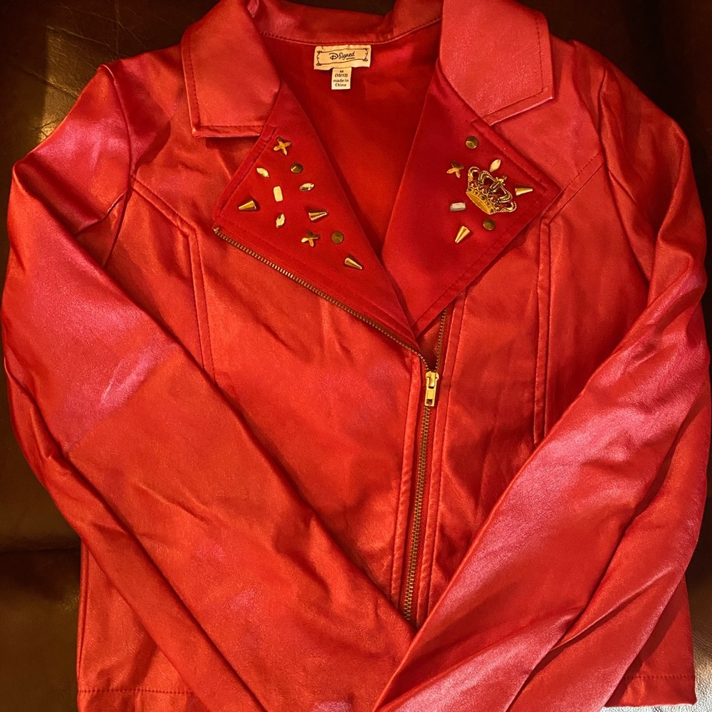 Girls faux leather jacket